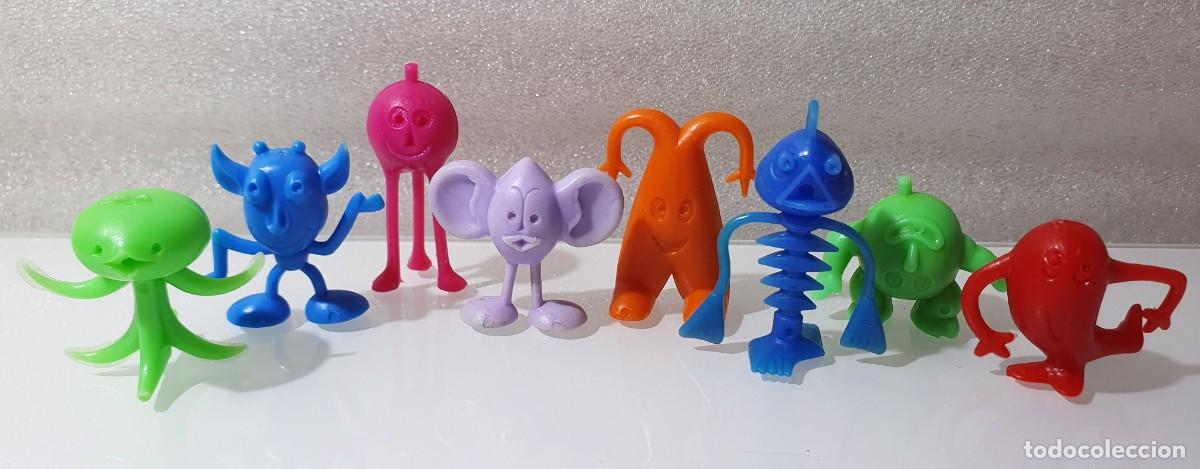 Figuras de goma y PVC: Colecci&oacute;n Completa ~ &rdquo;CRATER CRITTERS&rdquo; ~ 8 Figuras Dunkin Kellogg&acute;s ~ A&ntilde;os 70