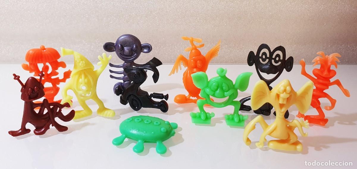 Figuras de goma y PVC: Colecci&oacute;n VTG ~ &rdquo;ASTRO-NITS&rdquo; ~ 11 Figuras Dunkin Kellogg&acute;s ~ A&ntilde;os 70