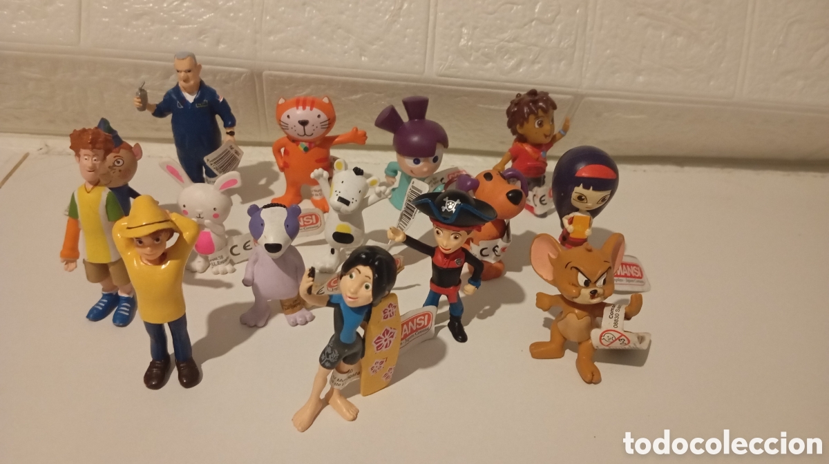 Figurines en Caoutchouc et PVC: Lote 15 figuras Comansi originales &ndash; dibujos animados y TV