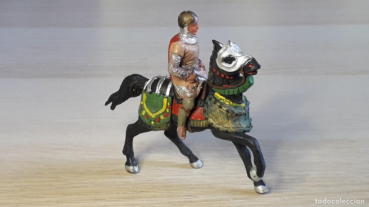 Figure di Gomma e PVC: Medieval Caballero del Rey Arturo # 178, goma, Reamsa made in Spain, original a&ntilde;os 50-60.