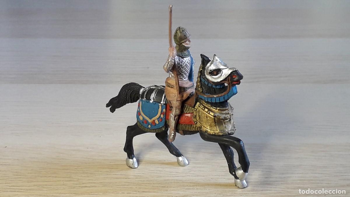 Figure di Gomma e PVC: Medieval, serie Ricardo Coraz&oacute;n de Le&oacute;n # 176, goma, Reamsa made in Spain, original a&ntilde;os 50-60.