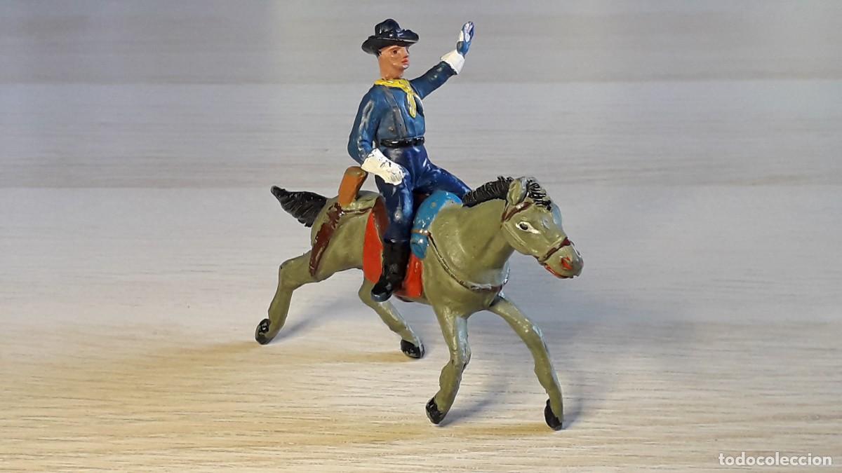 Figuras de Borracha e PVC: Federal Yankee 7&deg; caballer&iacute;a, serie Rin Tin Tin, goma, Jecsan Spain, original a&ntilde;os 50.