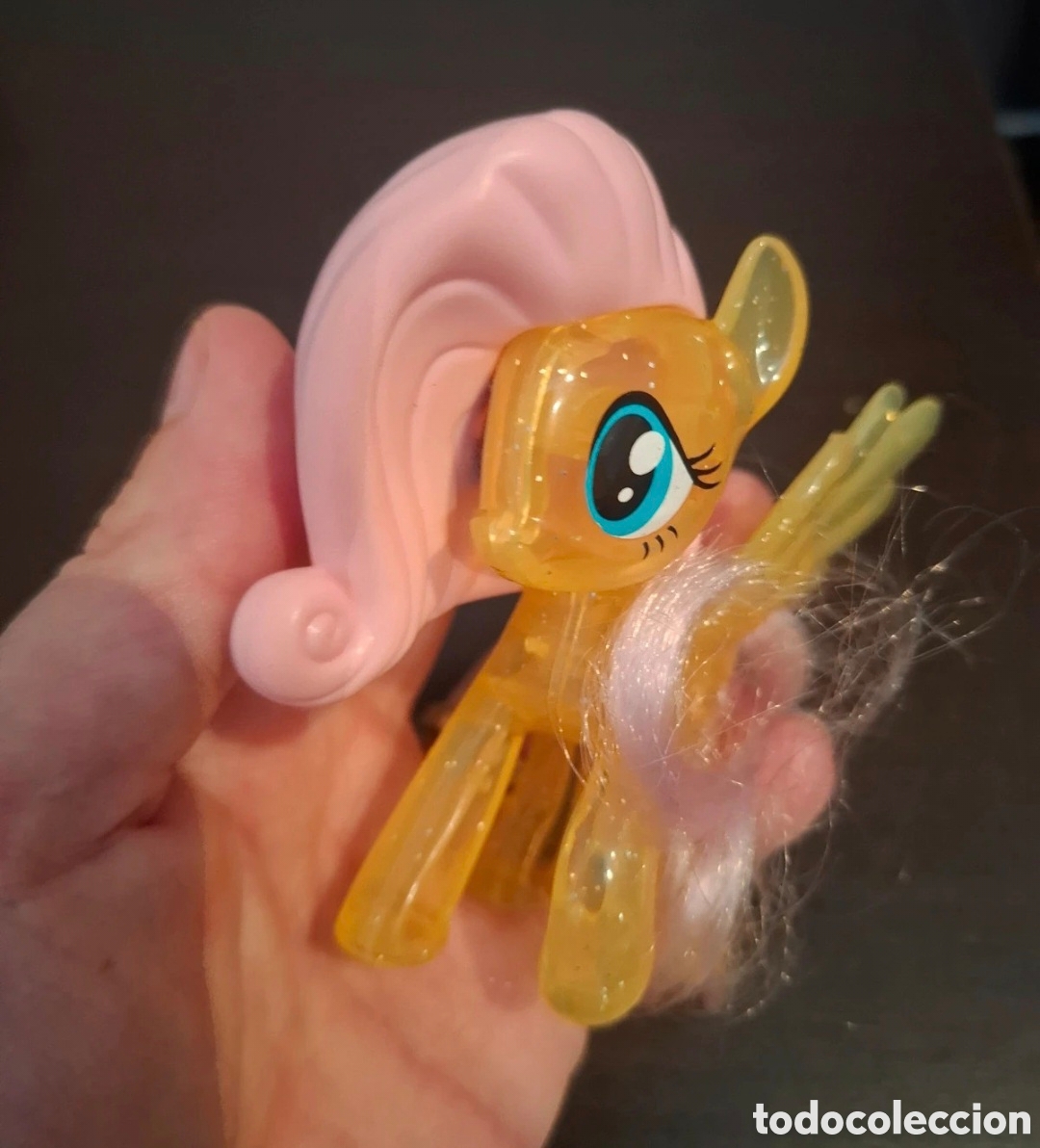 Gummi- und PVC-Figuren: Figura Fluttershy Transparente con purpurina My little Pony Mcdonalds