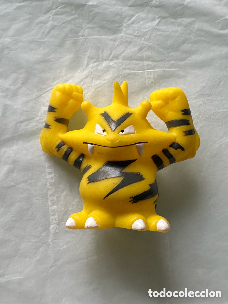 Rubber and PVC Figures: Pokemon Bandai / Nintendo Finger Puppet Elektabuzz 1997