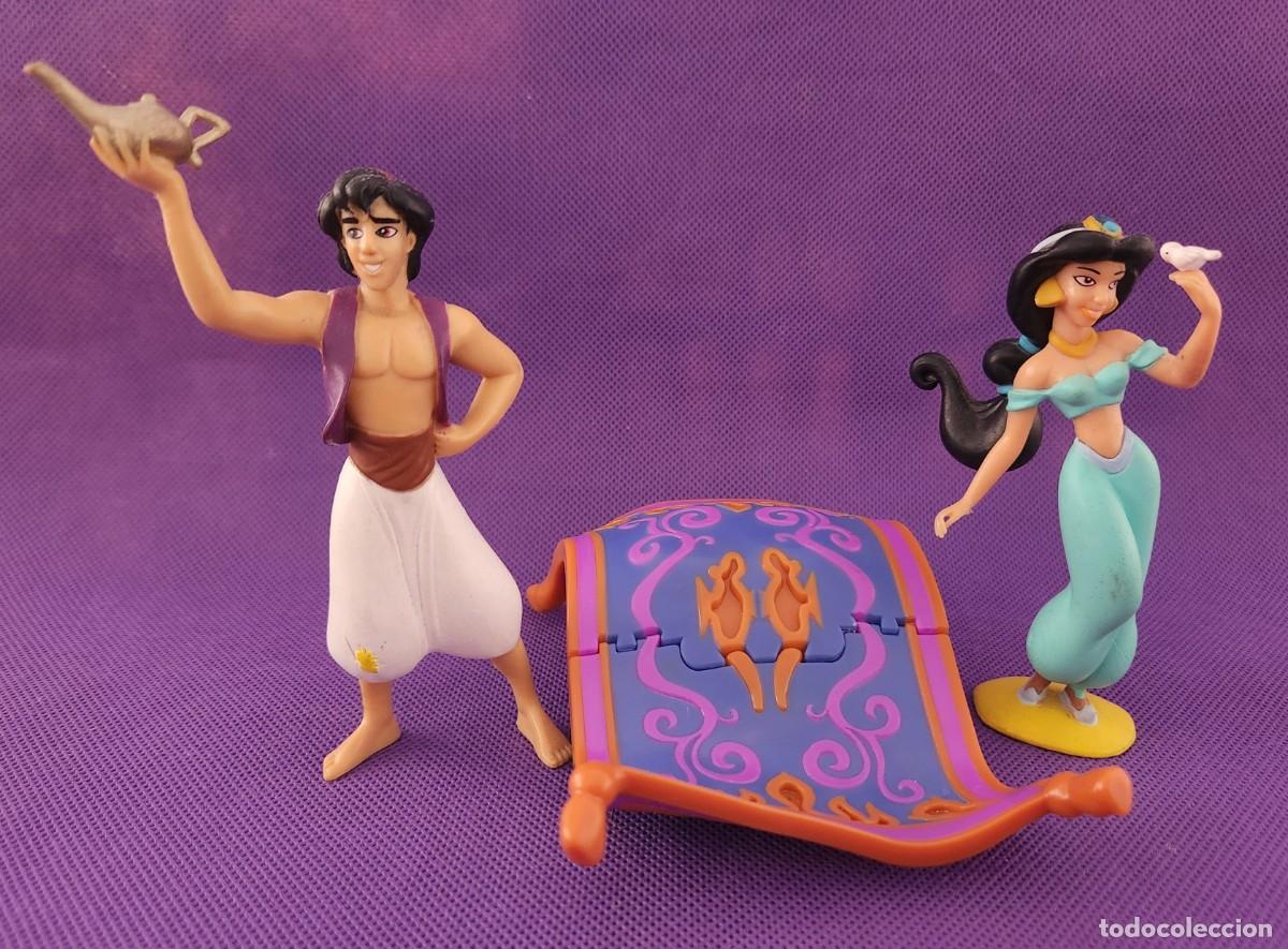 Gummi- und PVC-Figuren: lote figuras de ALAD&Iacute;N Y PRINCESA JAZM&Iacute;N - PVC y pl&aacute;stico DISNEY