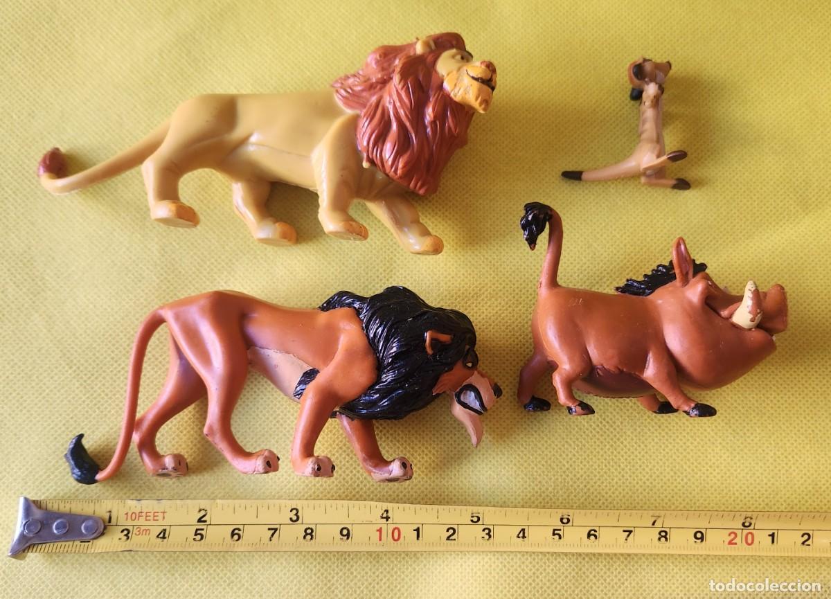 Rubber and PVC Figures: lote 4 figuras de EL REY LEON - PVC DISNEY Bully Comansi SIMBA - SCAR - TIMON - PUMBA