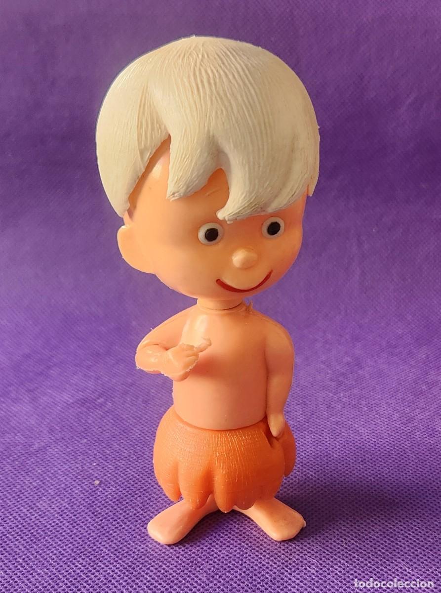 Figuras de goma y PVC: BAM-BAM Los Picapiedras Hanna & Barbera figura vintage MOPLAS Italia