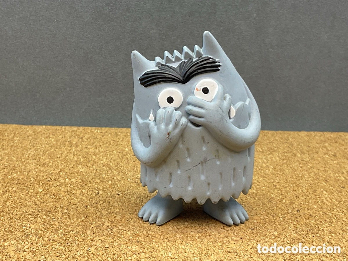 Figuras de goma y PVC: FIGURA DEL MONSTRUO DEL MIEDO ( COLOR GRIS). COLECCI&Oacute;N DEL MONSTRUO DE COLORES DE COMANSI.