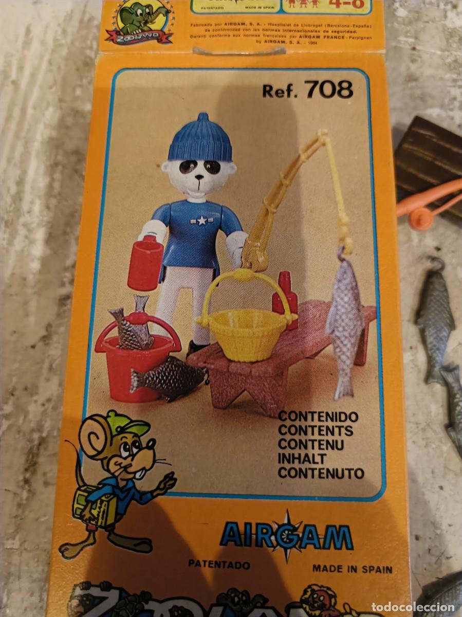Gummi- und PVC-Figuren: AIRGAM ZOOLAND REF 708 SOLO CAJA.Y. ACCESORIOS 1984.