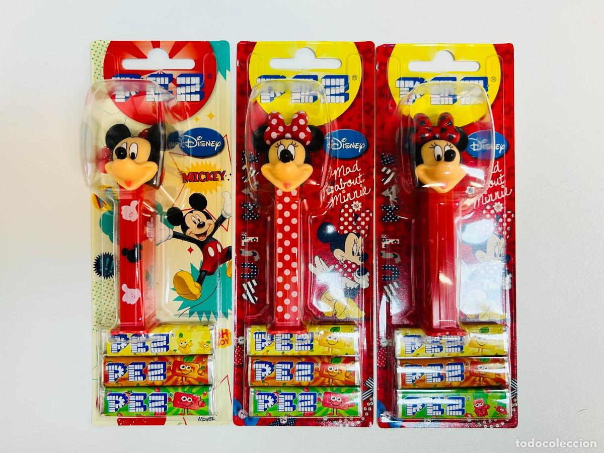 PEZ Spender: Lote de 3 dispensadores de caramelos PEZ - Colecci&oacute;n Mickey & Mad About Minnie, Set Completo