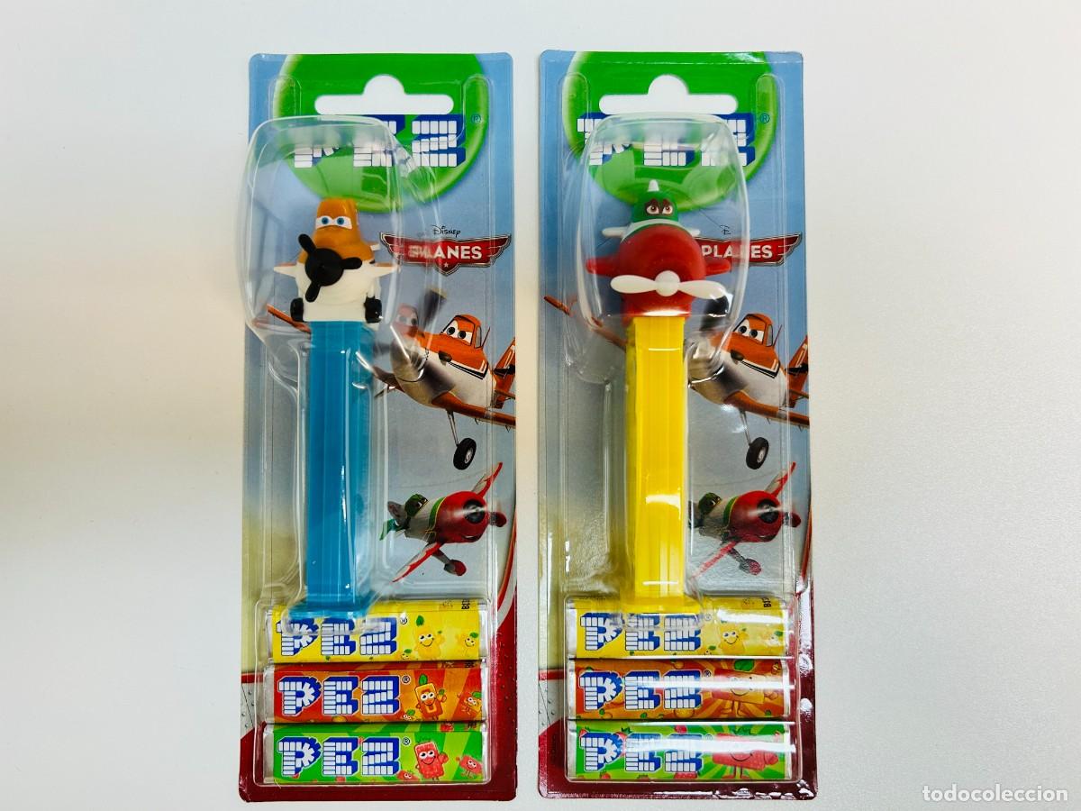 Figure di Gomma e PVC: Lote de 2 dispensadores de caramelos PEZ - Colecci&oacute;n Aviones / Planes, Set Completo