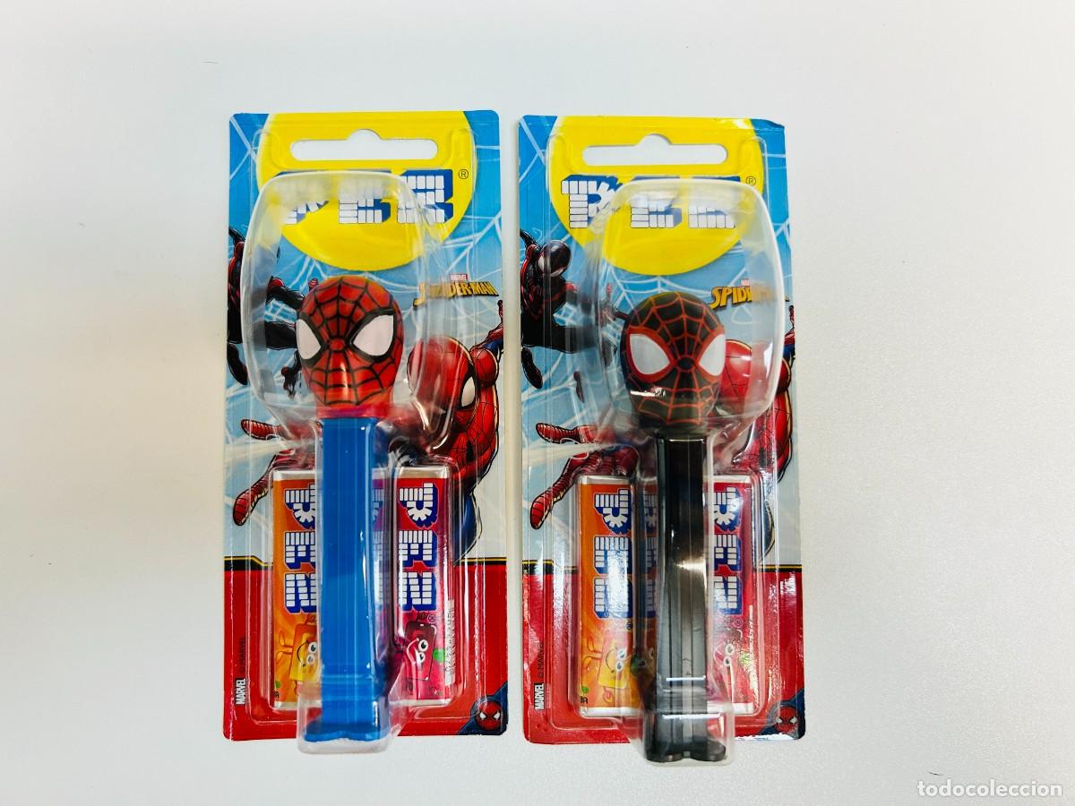 Figure di Gomma e PVC: Lote de 2 dispensadores de caramelos PEZ - Colecci&oacute;n Marvel Spider-Man