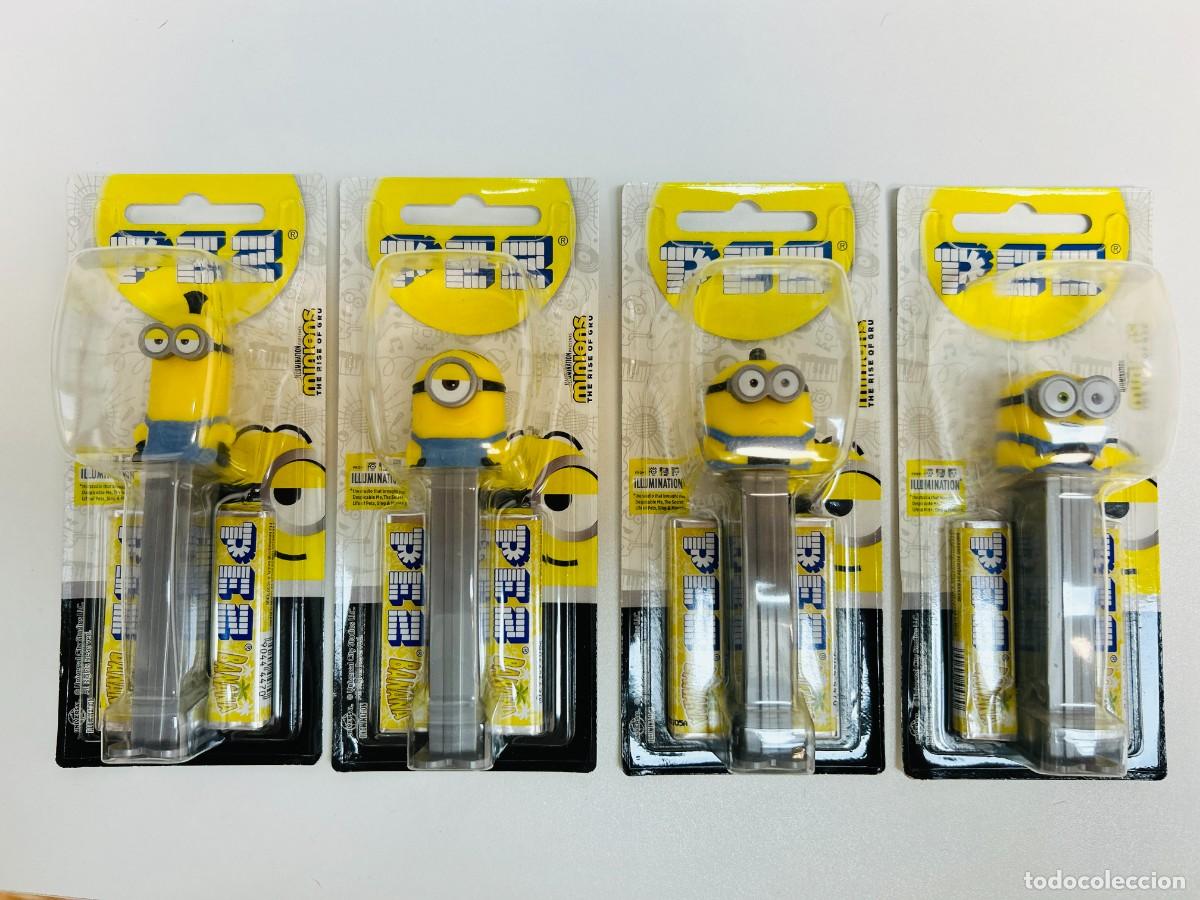 Figure di Gomma e PVC: Lote de 4 dispensadores de caramelos PEZ - Colecci&oacute;n Minions: The Rise of Gru