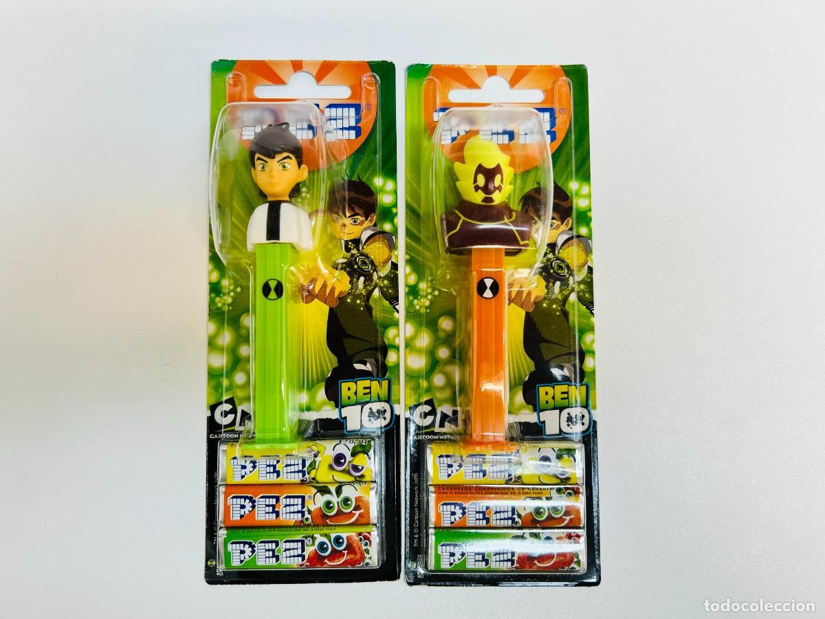 Figure di Gomma e PVC: Lote de 2 dispensadores de caramelos PEZ - Colecci&oacute;n Cartoon Network Ben 10