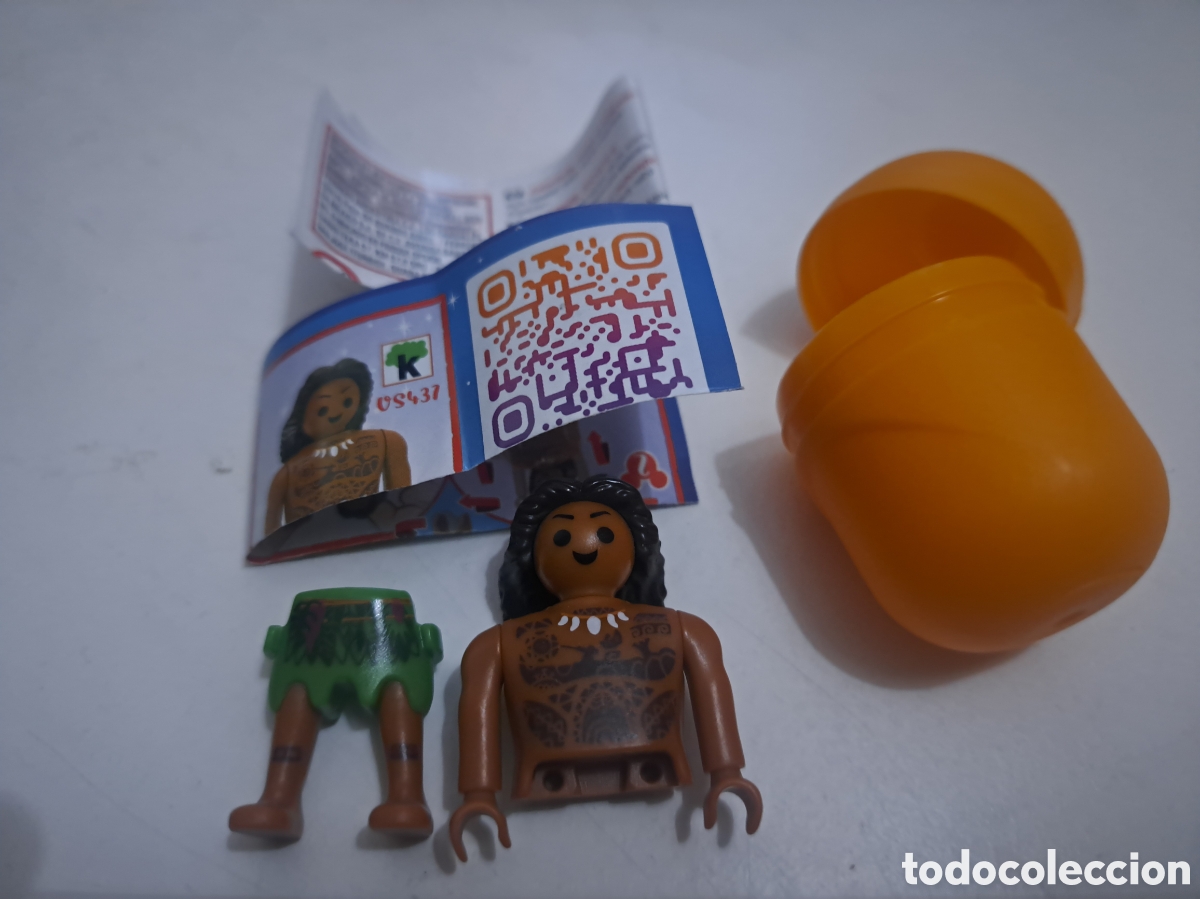 Figuras de goma Kinder: FIGURA HUEVO KINDER SORPRESA PLAYMOBIL DISNEY MAUI DE LA PELICULA VAIANA