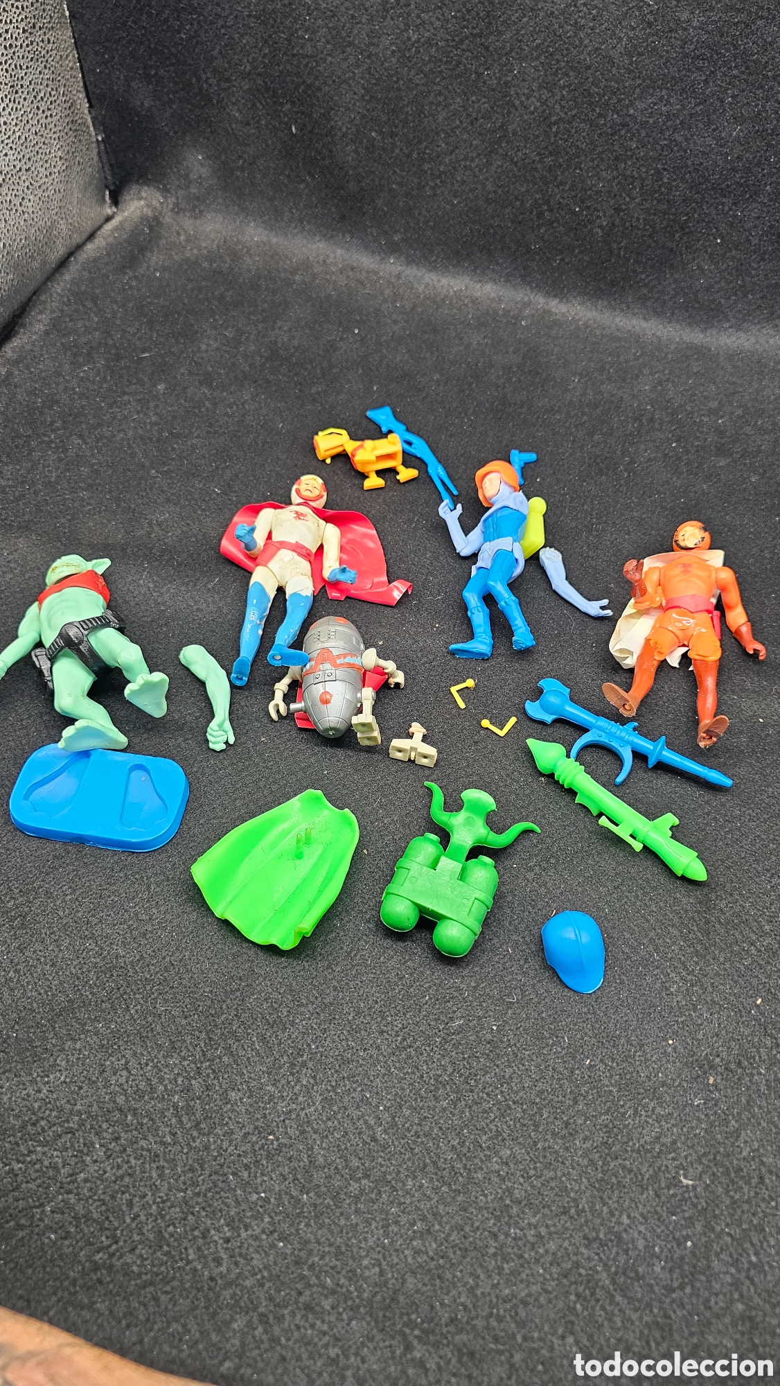Figuras de goma y PVC: figuras de acci&oacute;n vintage de pvc de la Galaxy Serie fabricada por la marca italiana Atlantic