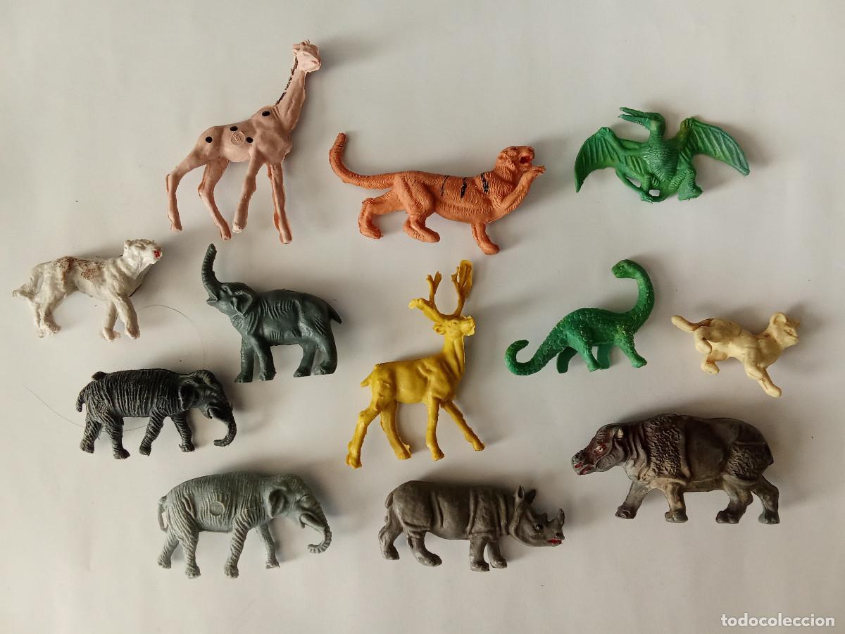 Rubber and PVC Figures: Lote variado de antiguas figuras de animales