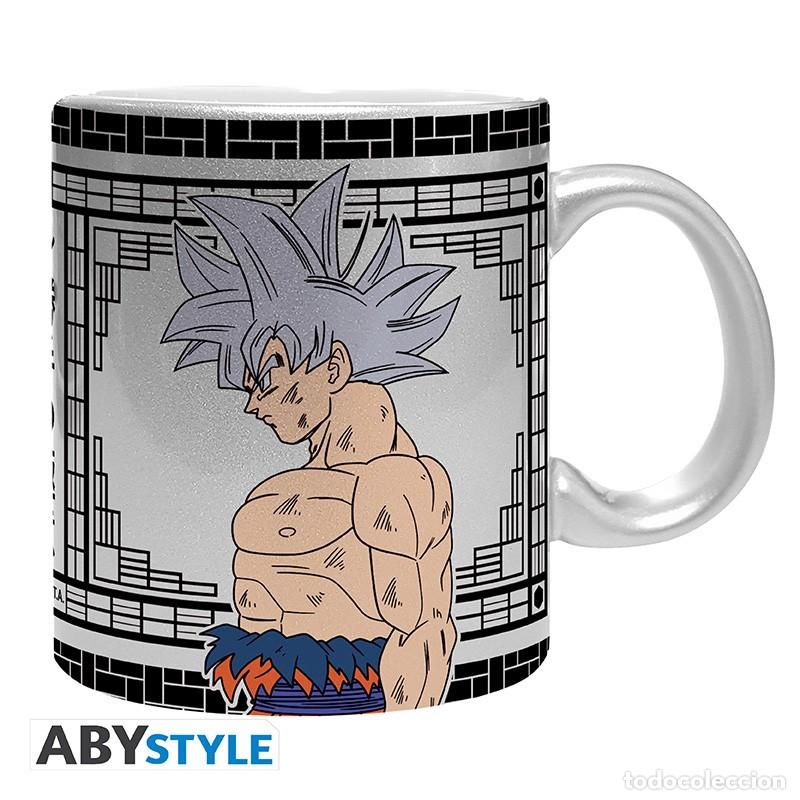Figurines en Caoutchouc et PVC: Taza DRAGON BALL SUPER GOKU ULTRA INSTINTO PLATEADA 320 ML
