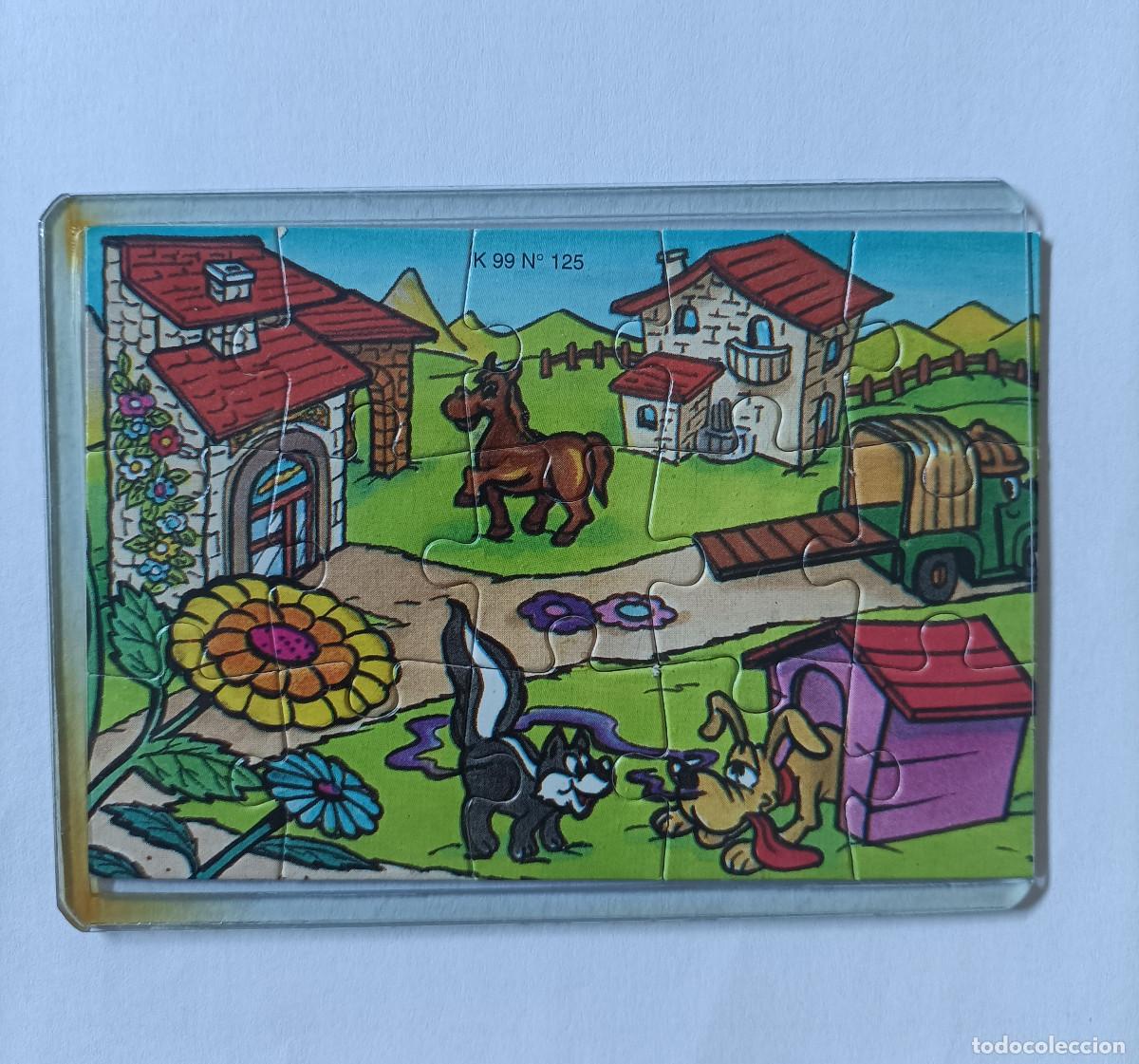 Figuras de goma Kinder: puzzle kinder antiguo puzle rompecabezas k99 125 mofeta