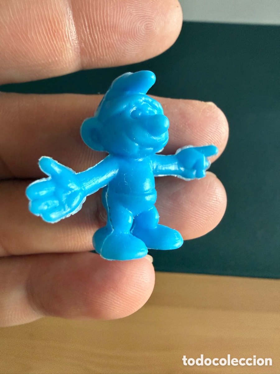 Figuras de goma y PVC: DUNKIN. PITUFO SE&Ntilde;ALANDO - Foto 1