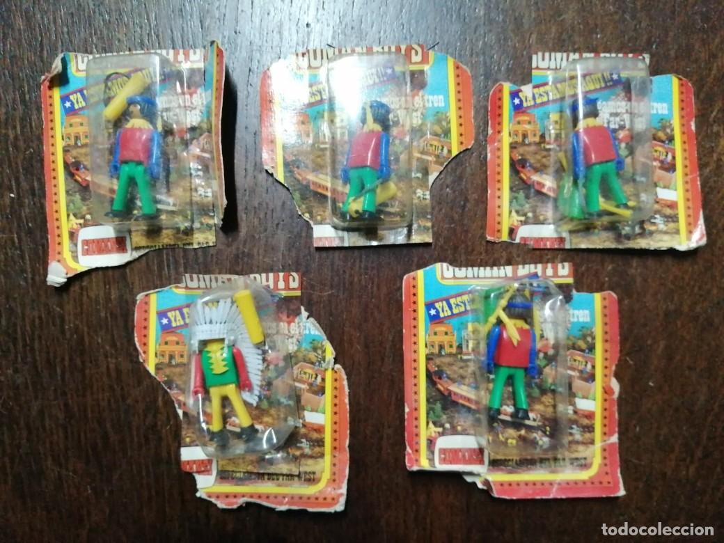 Figure di Gomma e PVC: LOTE INDIOS COMAN BOYS
