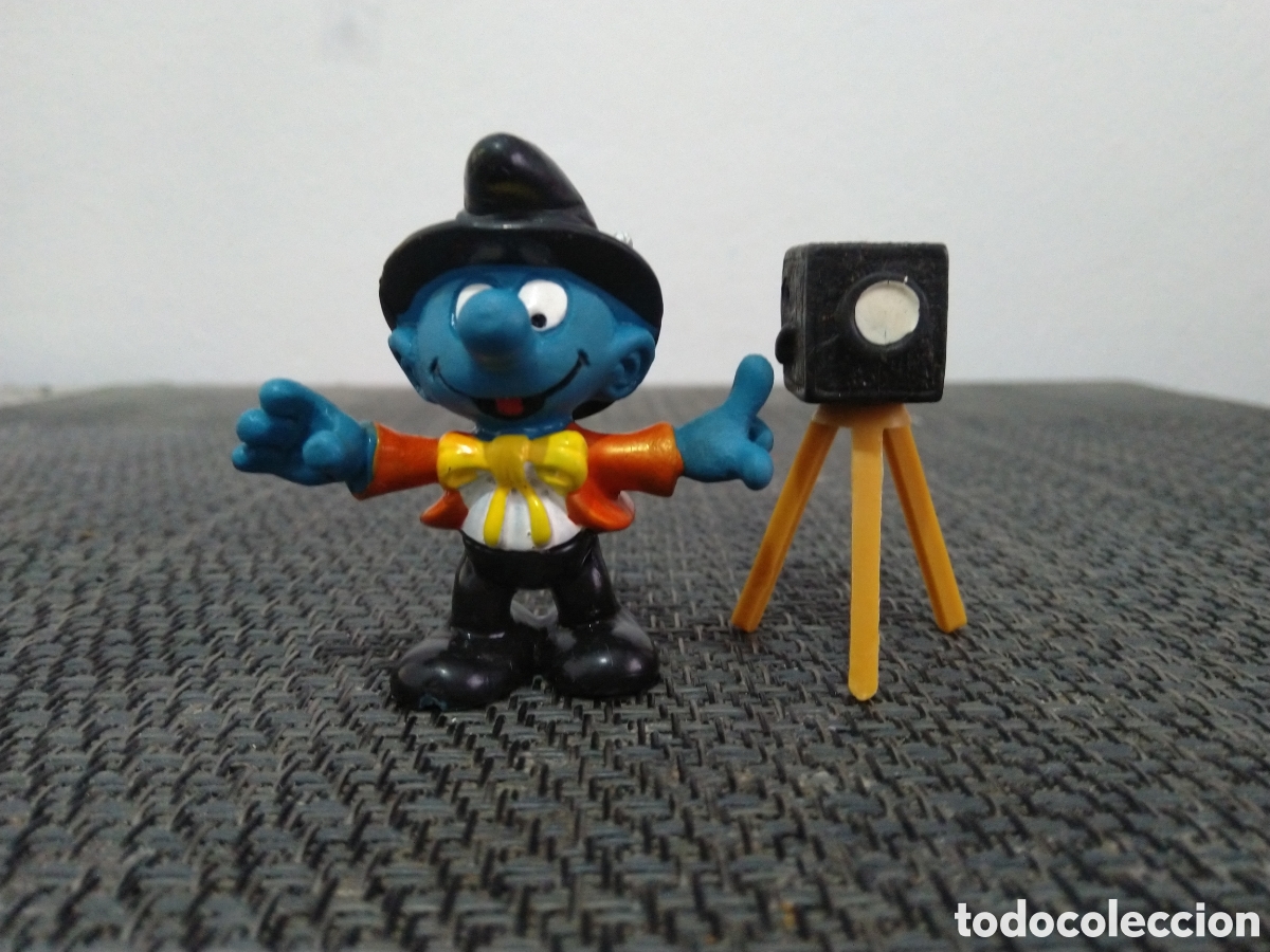 Figuras de goma y PVC: FIGURA PVC PITUFO PITUFINA SCHLEICH PEYO SMURFS PITUFOS SMURF SCHLUMPF FOTOGRAFO CAMARA ANTIGUA