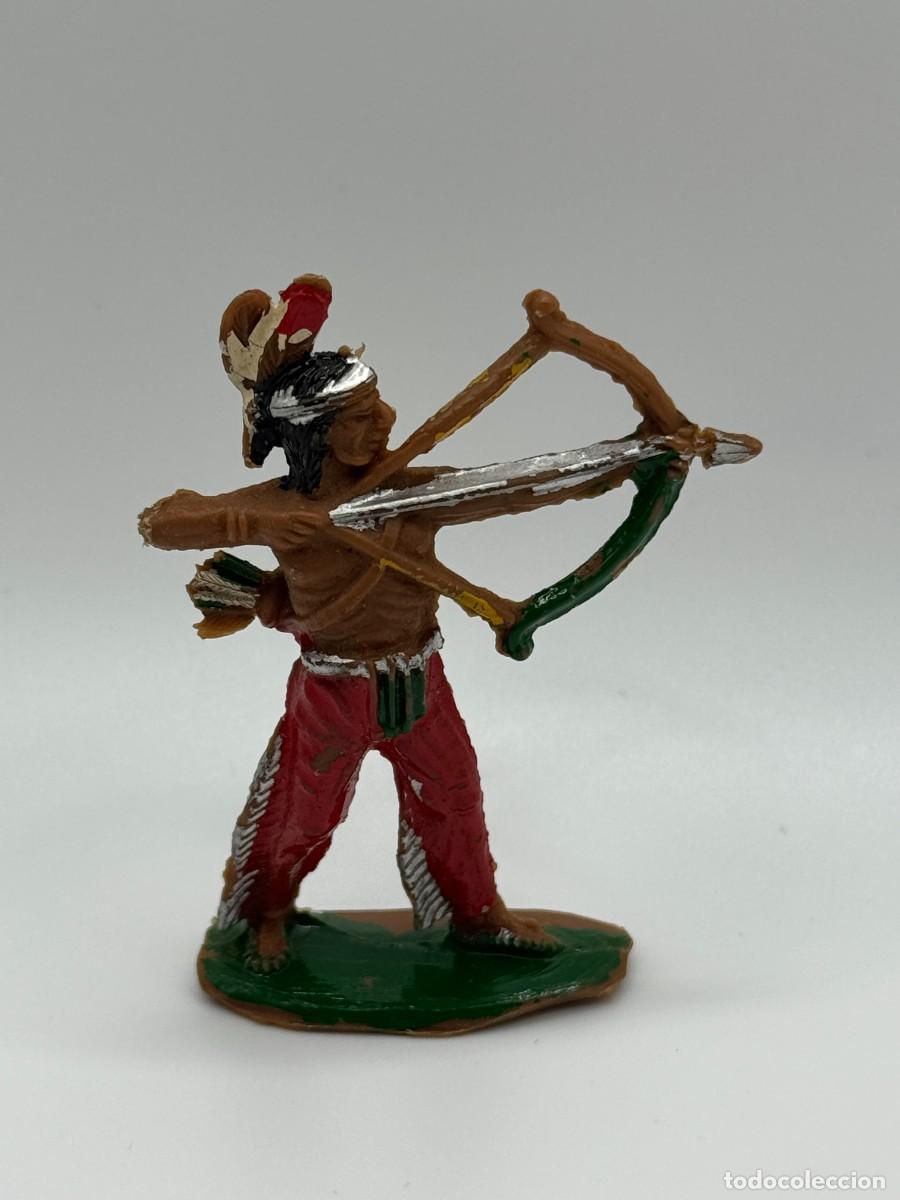 Figuras de goma y PVC: FIGURA INDIO LAFREDO CON ARCO, EN PLASTICO