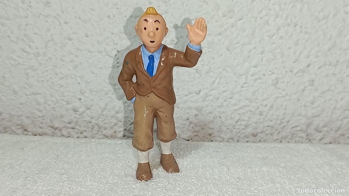 Figure di Gomma e PVC: BULLY : ANTIGUA FIGURA DE GOMA DE TINTIN HERGE A&Ntilde;OS 80