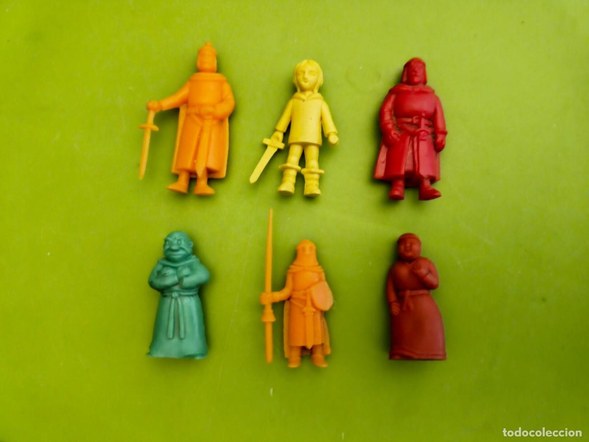Rubber and PVC Figures: Lote 6 figuras Ruy Dunkin Danone