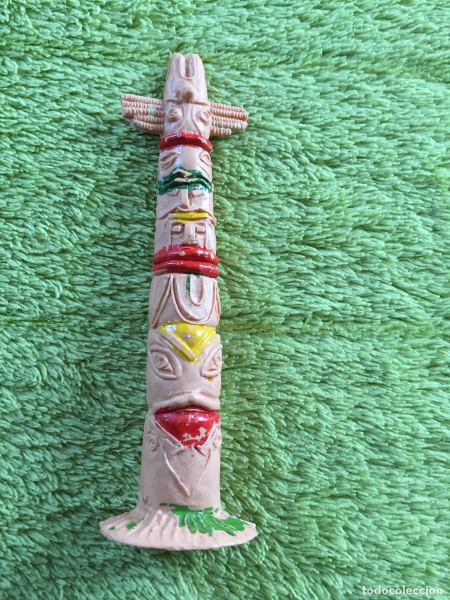 Gummi- und PVC-Figuren: JECSAN : ANTIGUO TOTEM INDIO EN PLASTICO A&Ntilde;OS 60