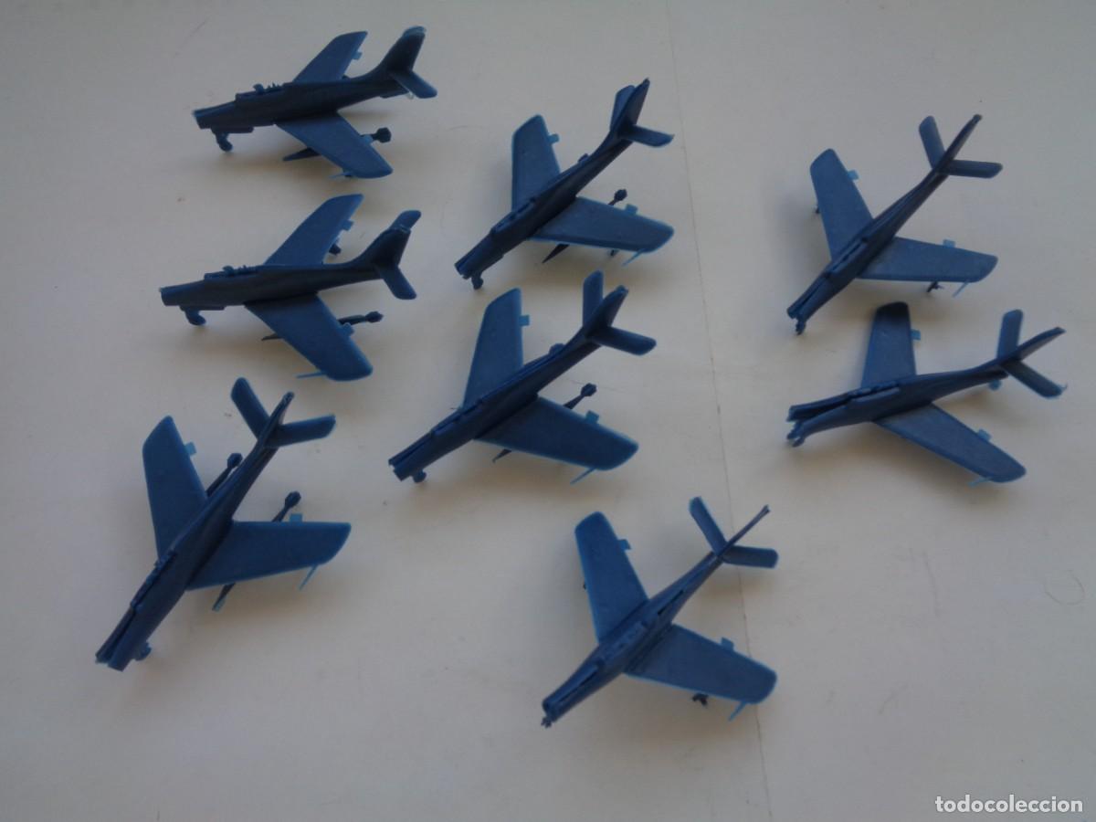 Figuras de Borracha e PVC: LOTE DE 8 AVIONES ANTIGUOS DE PLASTICO DE MONTAPLEX , VER