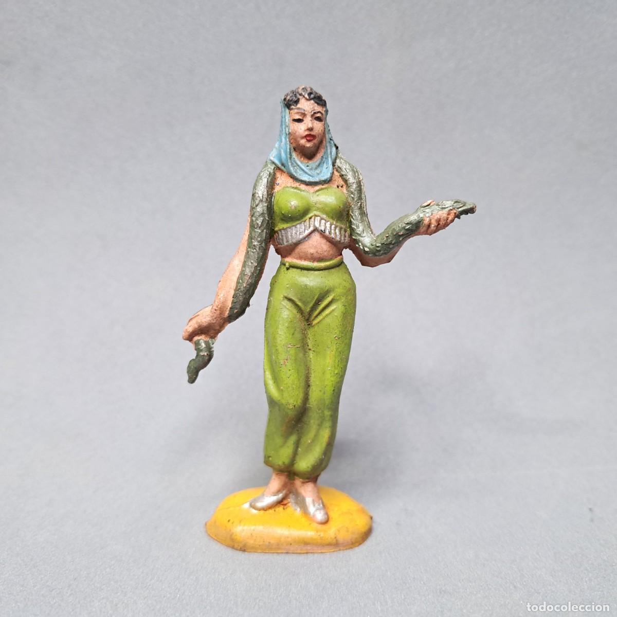 Figurines en Caoutchouc et PVC: Antigua figura del Gran Circo Dir y Dor de JECSAN, encantadora de serpientes, a&ntilde;os 50 - 60