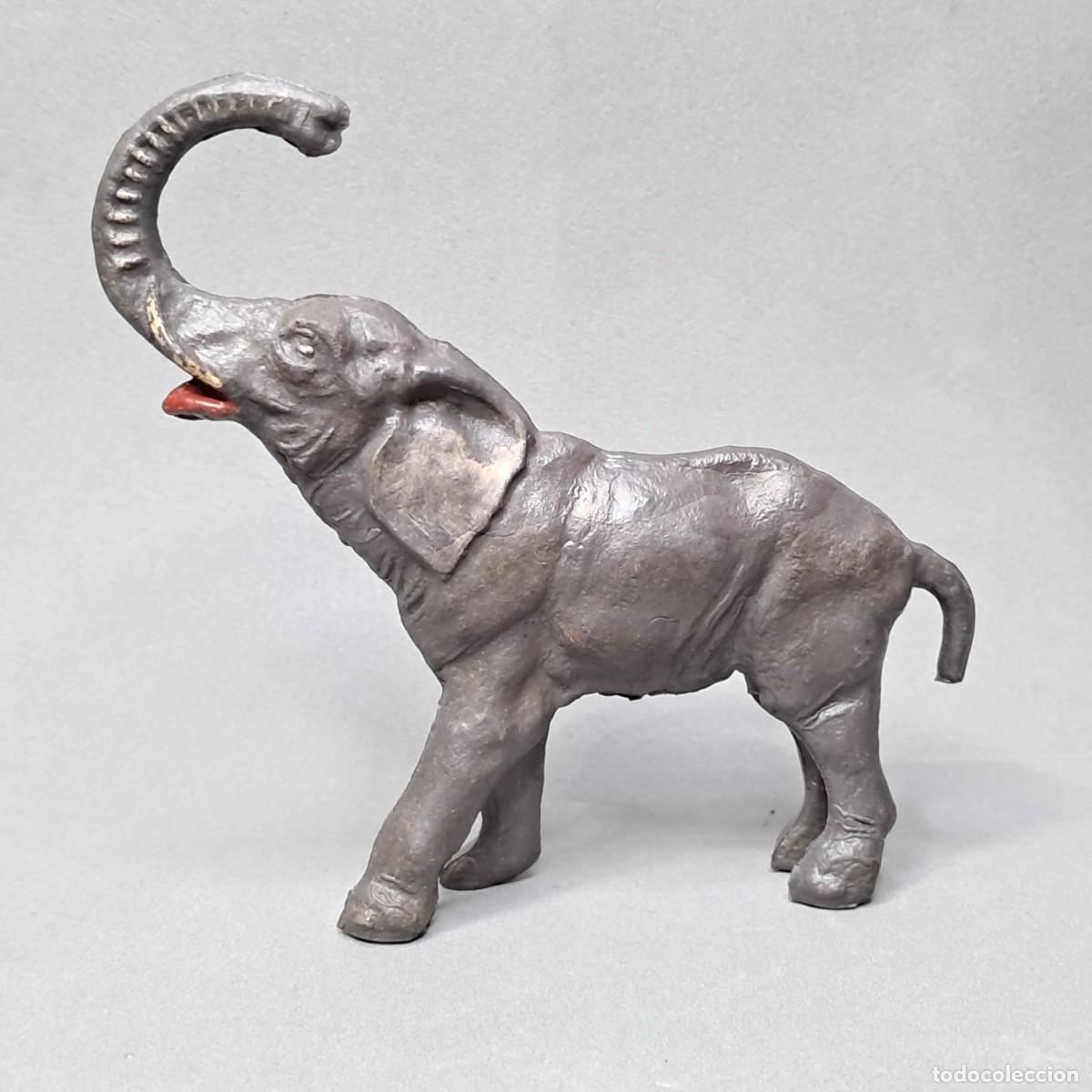 Figuras de goma y PVC: Antigua figura del Gran Circo Dir y Dor de JECSAN, Elefante , a&ntilde;os 50 - 60