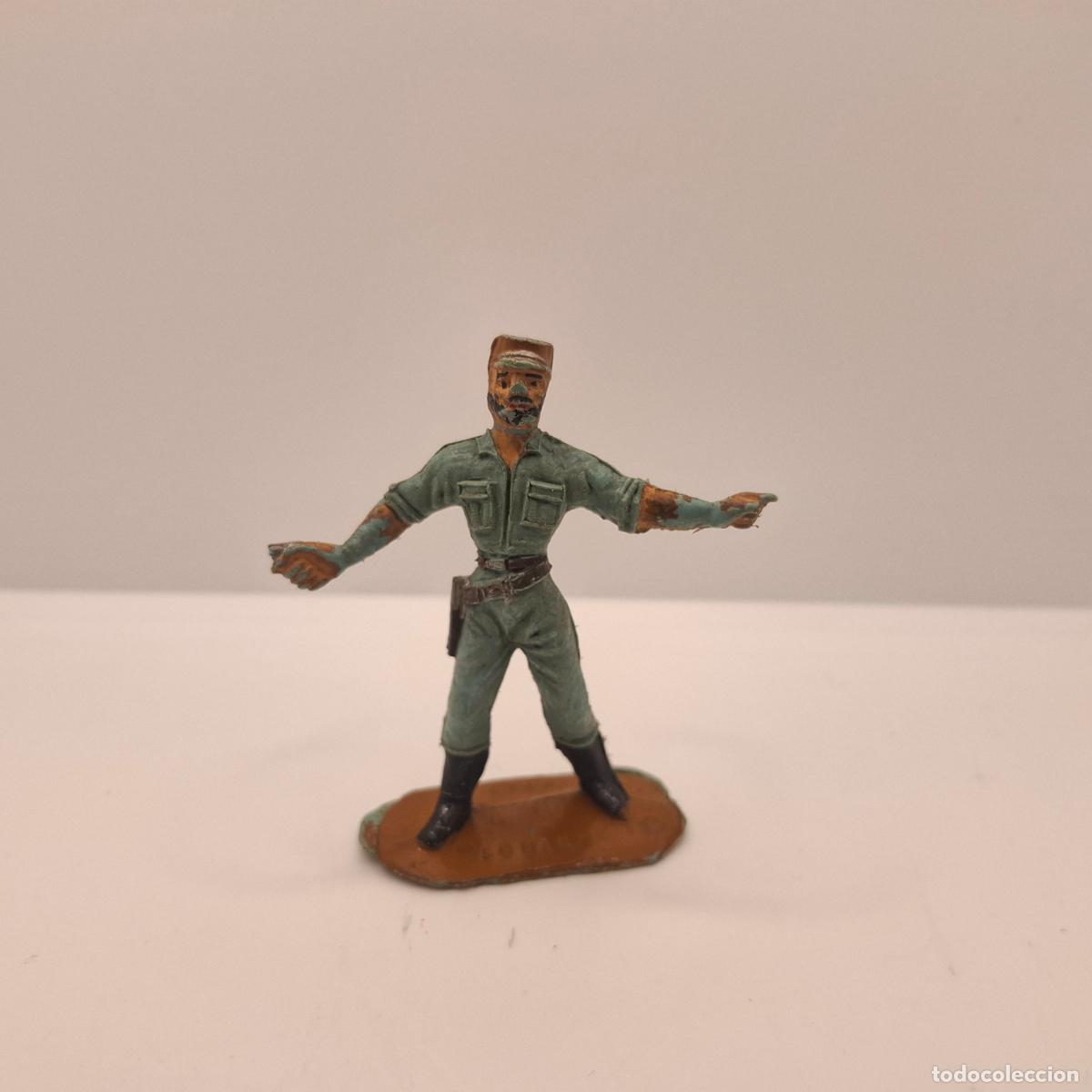 Figuras de goma y PVC: Figura soldado goma pl&aacute;stico pvc antiguo