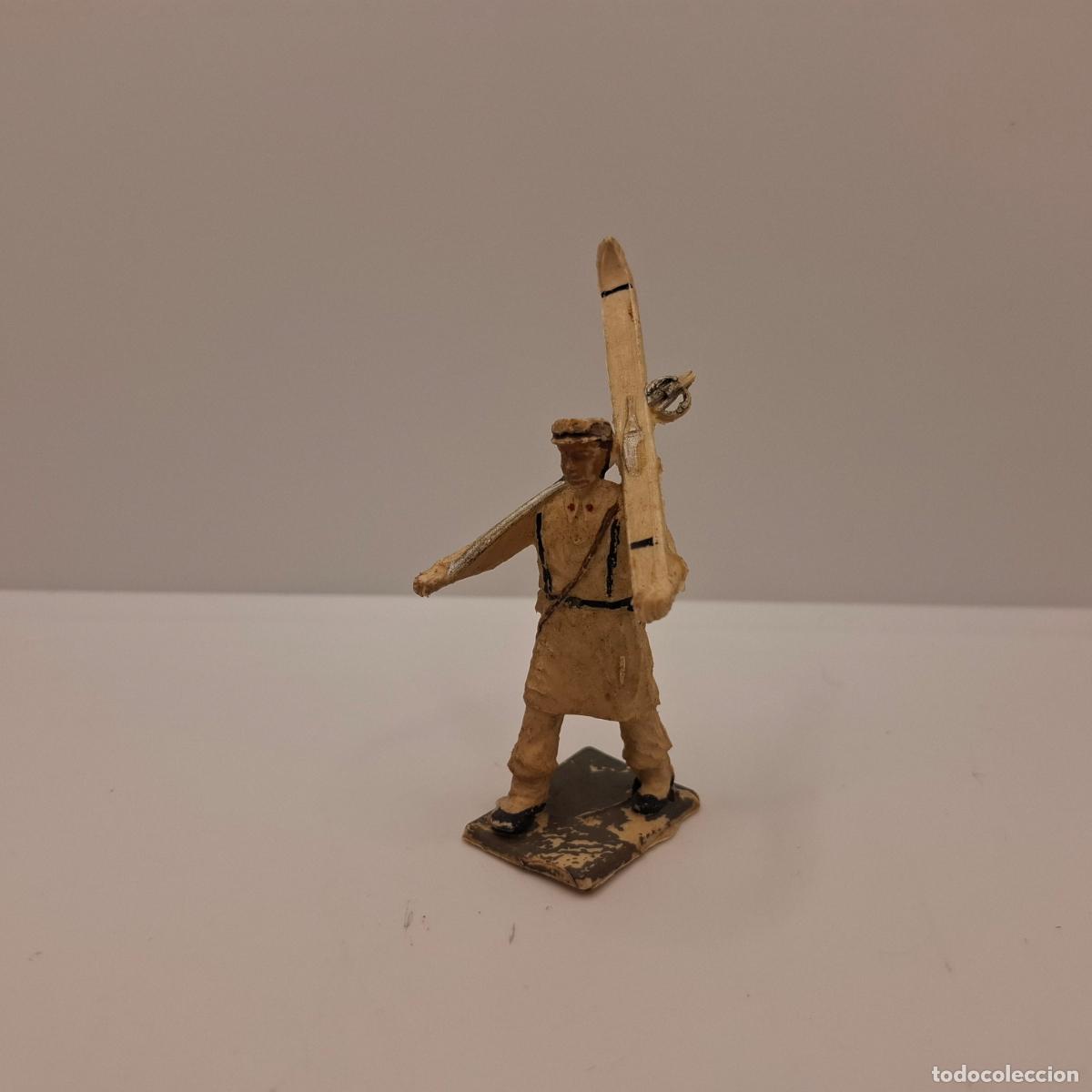 Gummi- und PVC-Figuren: Figura soldado goma pl&aacute;stico pvc antiguo