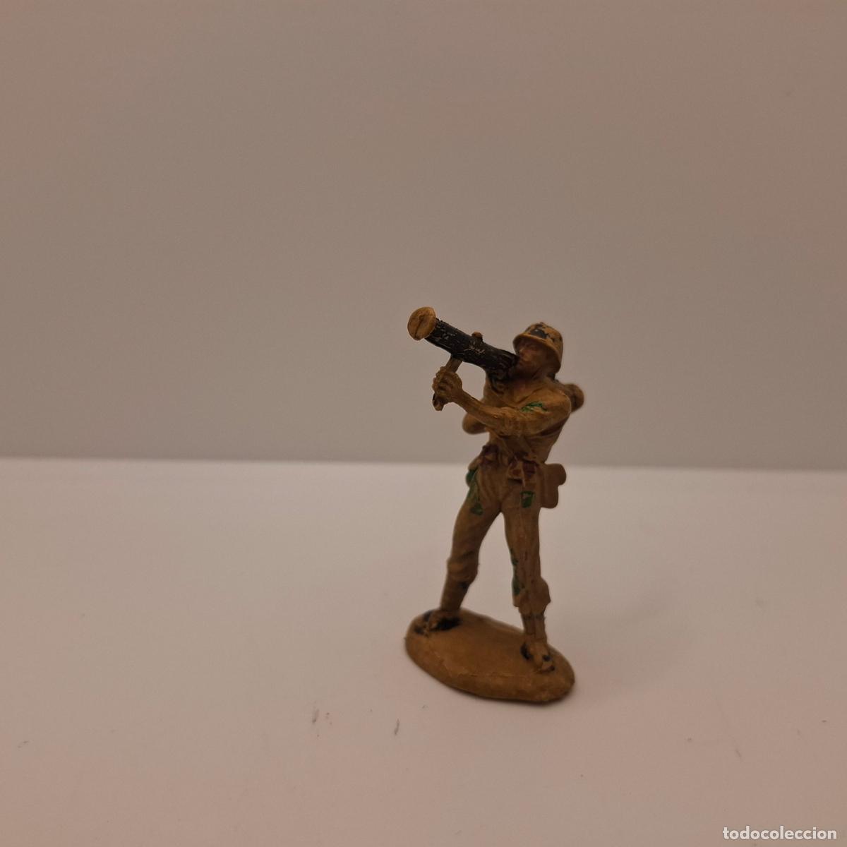 Figure di Gomma e PVC: Figura soldado goma pl&aacute;stico pvc antiguo