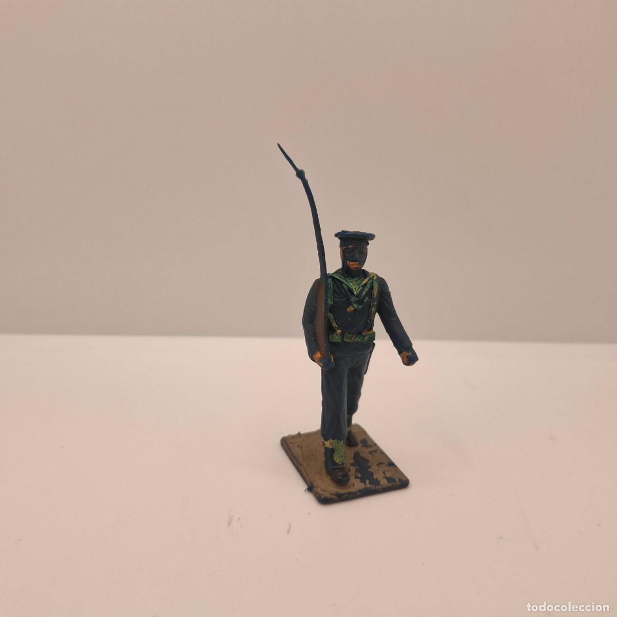 Gummi- und PVC-Figuren: Figura soldado goma pl&aacute;stico pvc antiguo