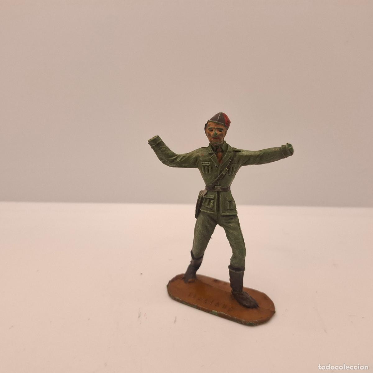 Gummi- und PVC-Figuren: Figura soldado goma pl&aacute;stico pvc antiguo