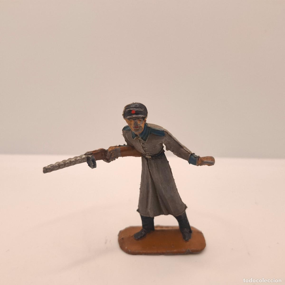 Gummi- und PVC-Figuren: Figura soldado goma pl&aacute;stico pvc antiguo