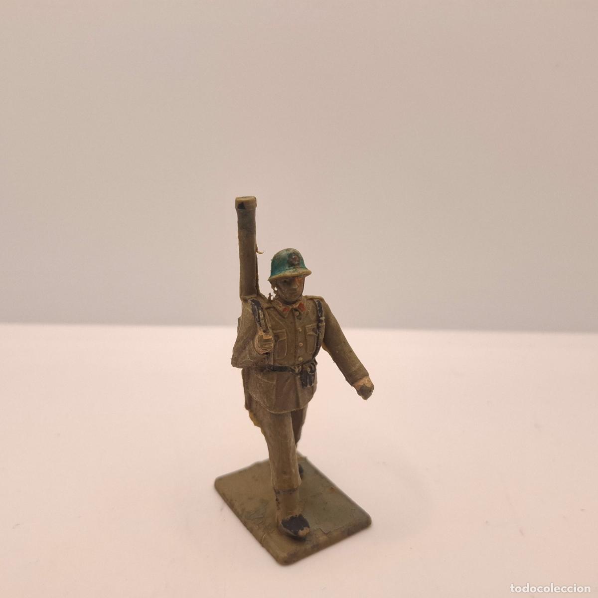 Gummi- und PVC-Figuren: Figura soldado goma pl&aacute;stico pvc antiguo