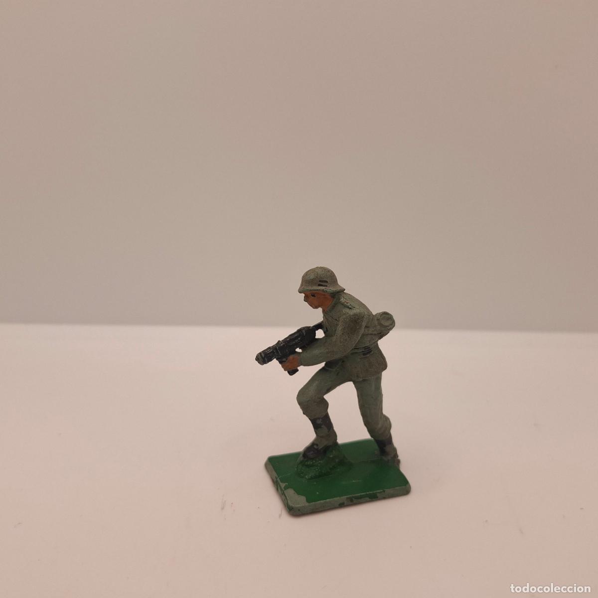 Gummi- und PVC-Figuren: Figura soldado goma pl&aacute;stico pvc antiguo