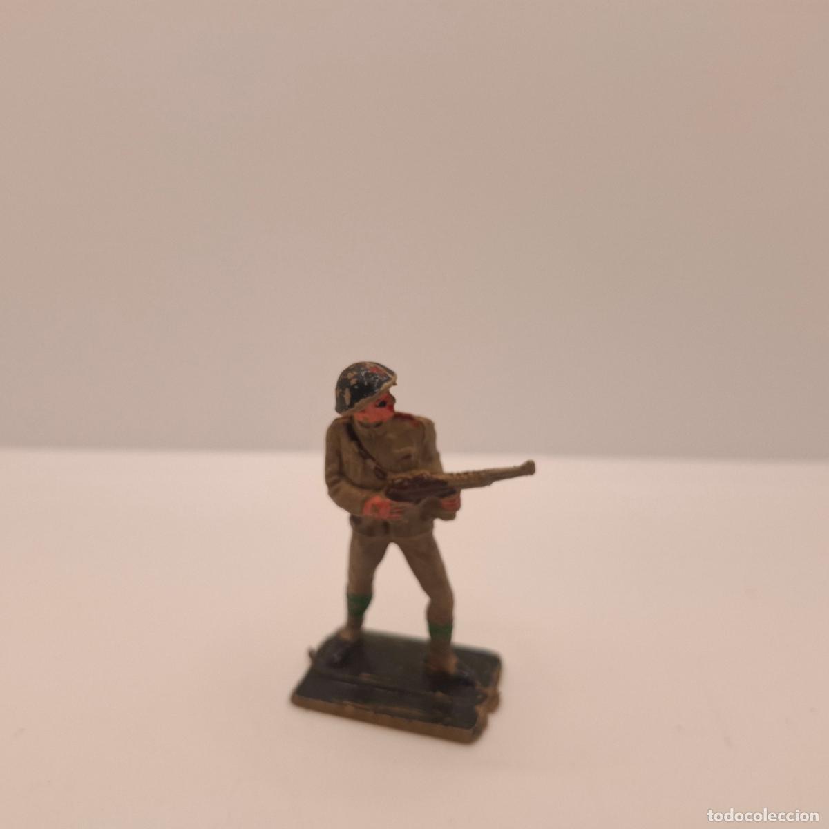 Gummi- und PVC-Figuren: Figura soldado goma pl&aacute;stico pvc antiguo