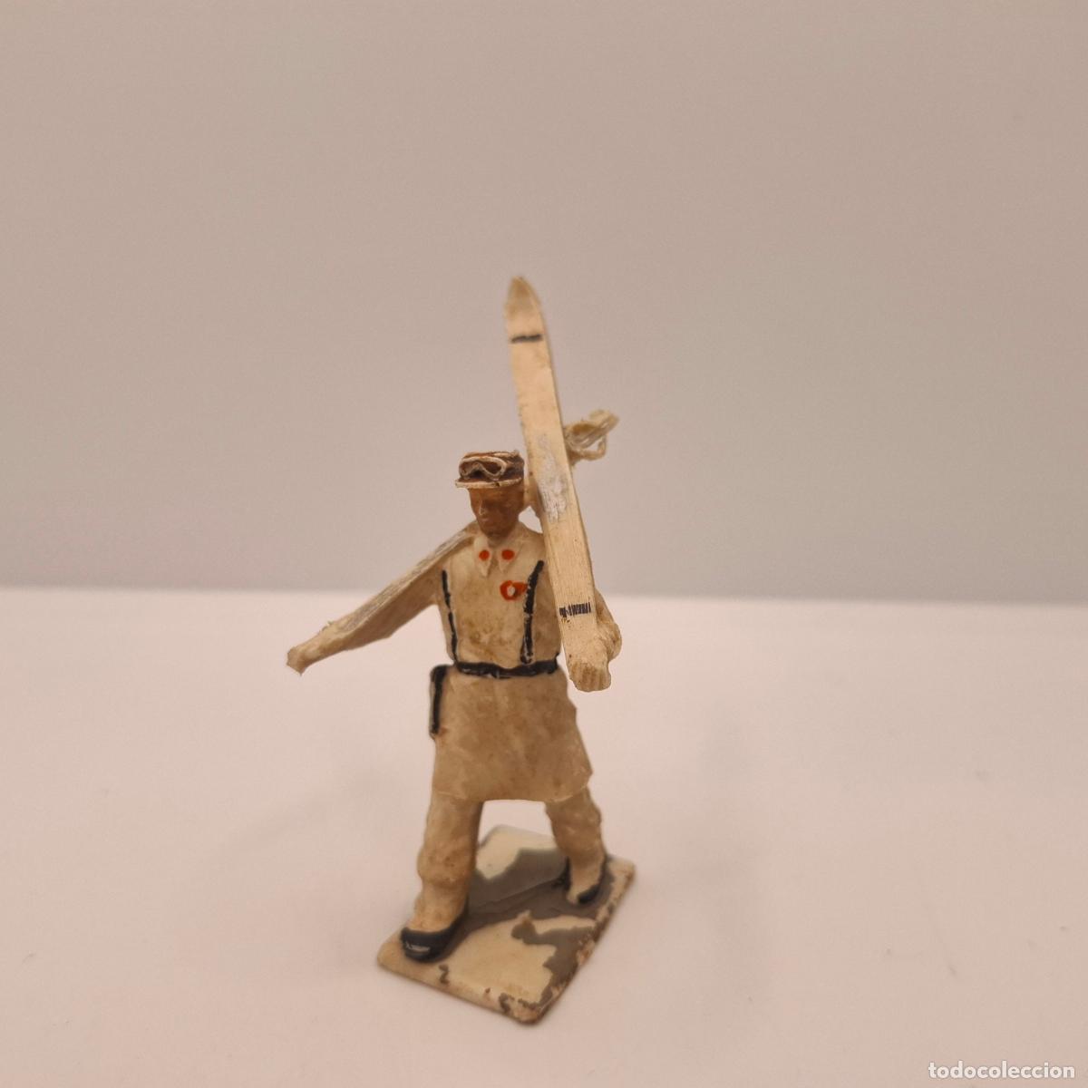 Gummi- und PVC-Figuren: Figura soldado goma pl&aacute;stico pvc antiguo