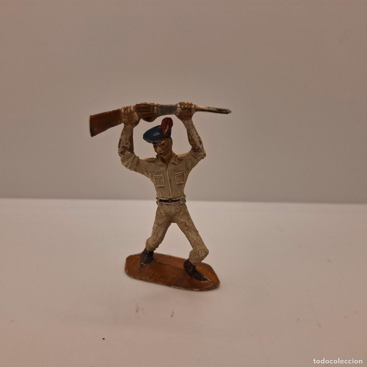 Gummi- und PVC-Figuren: Figura soldado goma pl&aacute;stico pvc antiguo