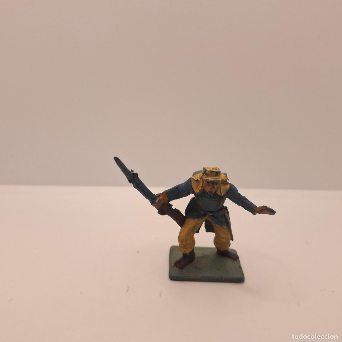 Gummi- und PVC-Figuren: Figura soldado goma pl&aacute;stico pvc antiguo