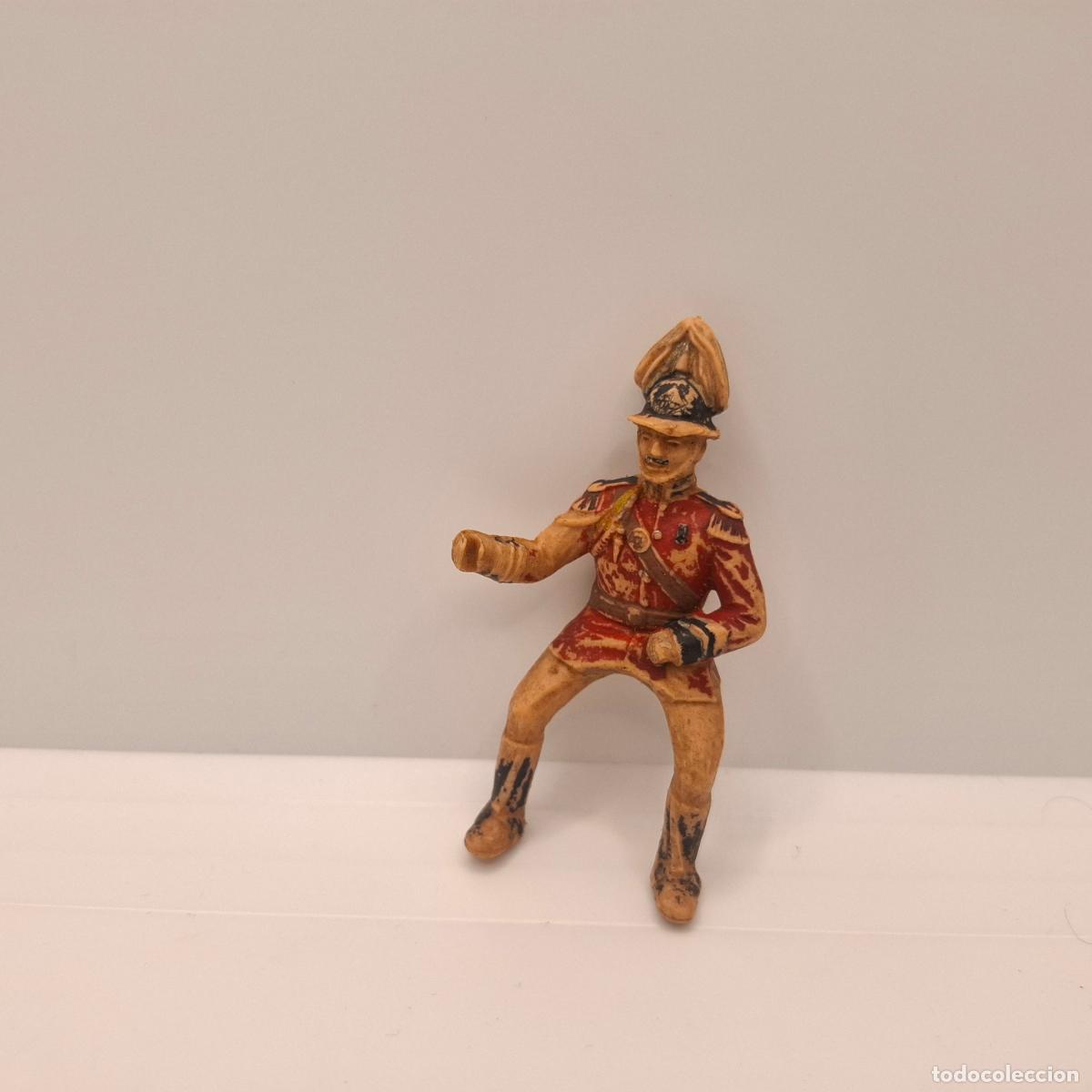 Figuras de goma y PVC: Figura soldado goma pl&aacute;stico pvc antiguo