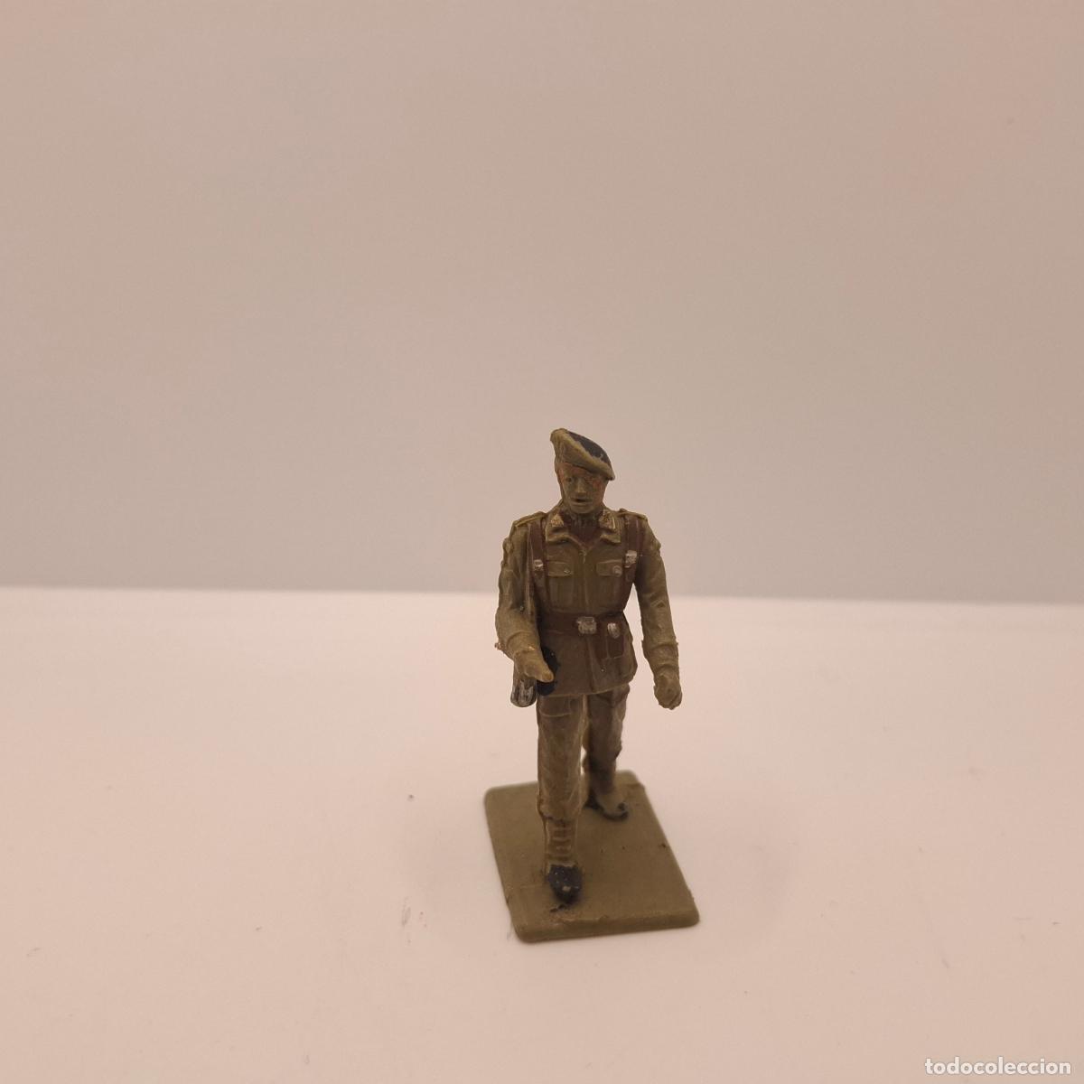 Figuras de goma y PVC: Figura soldado goma pl&aacute;stico pvc antiguo