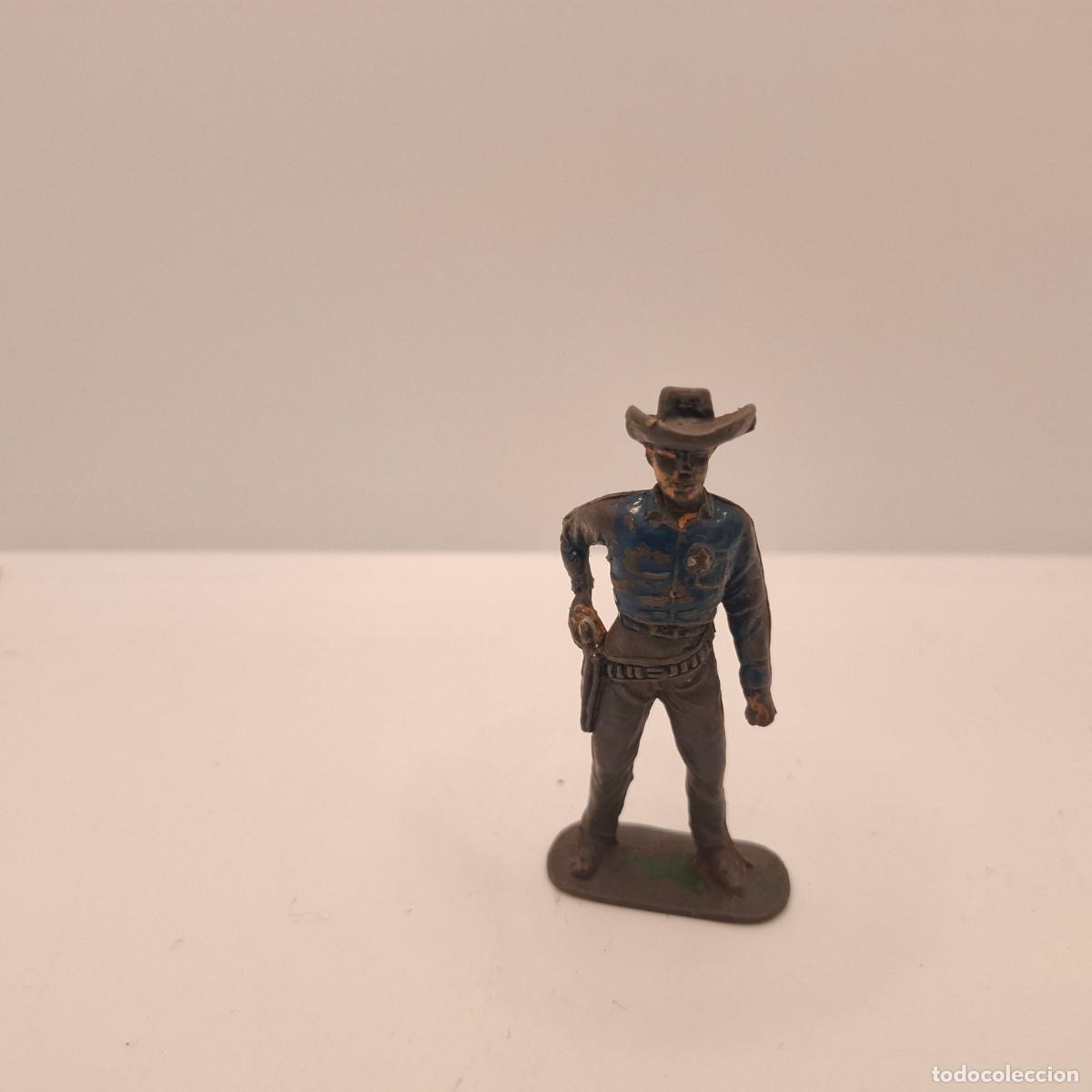 Gummi- und PVC-Figuren: Figura indios y vaqueros goma pl&aacute;stico pvc antiguo