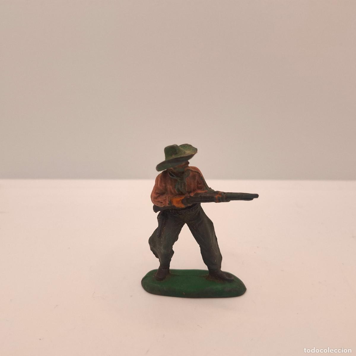 Gummi- und PVC-Figuren: Figura indios y vaqueros goma pl&aacute;stico pvc antiguo