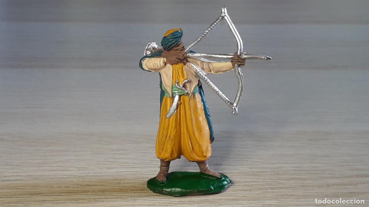 Figure di Gomma e PVC: Guerrero Moro Sarraceno, goma, Pech made in Spain tipo Jecsan, original a&ntilde;os 50-60.